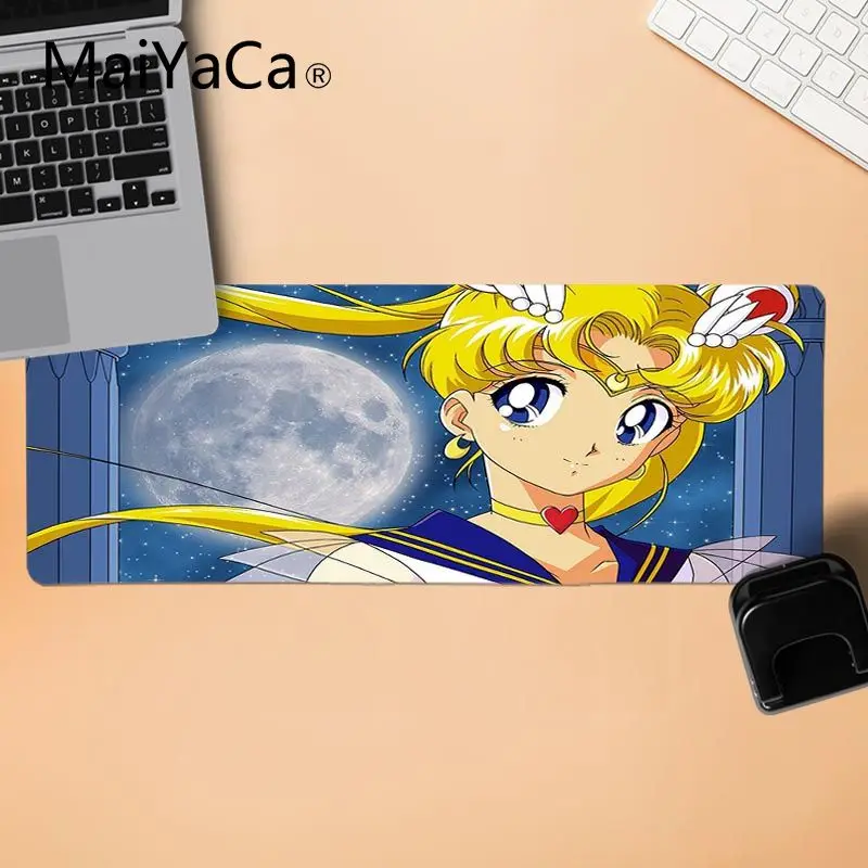 LockEdge 30x80cm MaiYaCa Sailor Moon Удобная мышка коврик для игровой мыши игровые коврики для мыши - Цвет: LockEdge 30x80cm