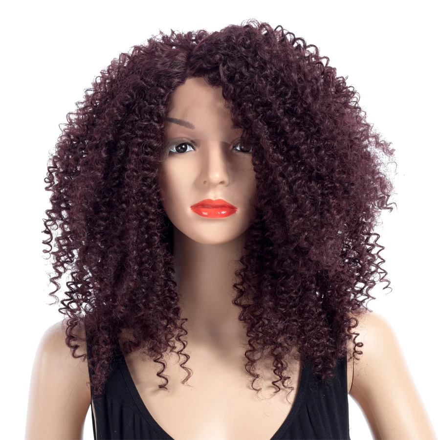 Buy Bling Hair Long Afro Curly Synthetic Lace Front