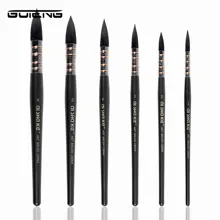 1 шт. ручная работа белка волосы художника акварельные краски кисти французский стиль заостренные краски кисти для акварели товары для рукоделия