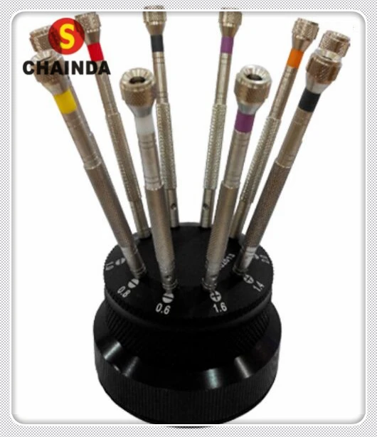 

Free Shipping 1 Set Full Metal High Quality 10pcs Watch Screwdriver for Watchmakers and Watch Repair