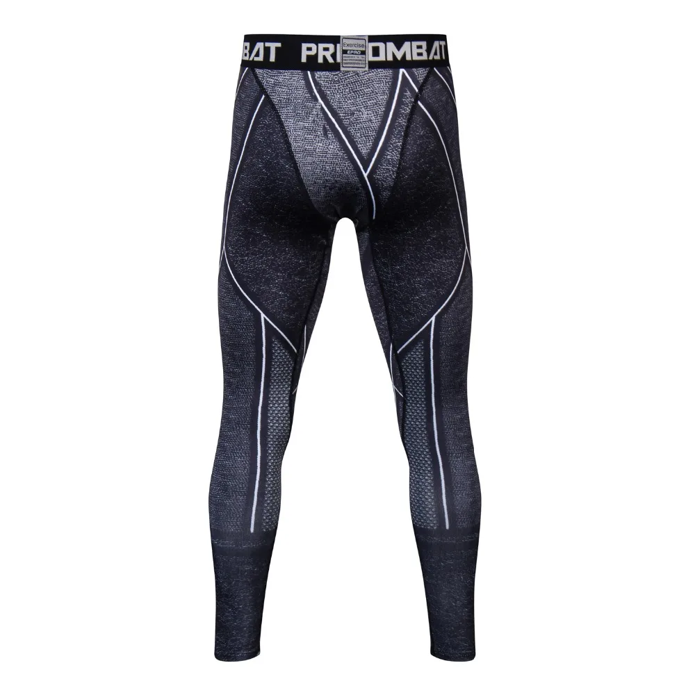 3D Черная пантера сжатия Штаны Для мужчин модные узкие джинсы тренировки пот Штаны Бодибилдинг Повседневное Фитнес джоггеры Штаны