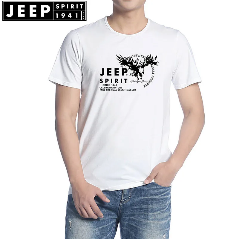JEEP SPIRIT летняя футболка мужская Военная Мужская футболка homme Футболка мужская хлопковая свободная Мужская футболка Camisetas hombre 4XL