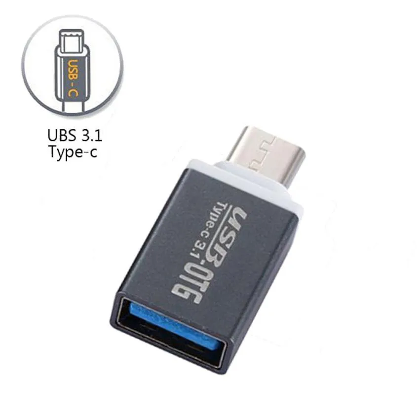 USB к USB-C Тип C данных адаптер для Oneplus Three/OnePlus 3T BK USB "папа" в USB "Мама", 3,1 Тип-c OTG с разъемом «мама» 56