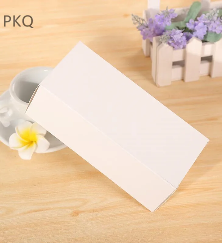 50 шт DIY бумажная коробка белый/черный/крафт-бумага подарочная коробка солнцезащитные очки упаковка для свадьбы дома вечерние конфеты упаковка коробка с крышкой - Цвет: Белый