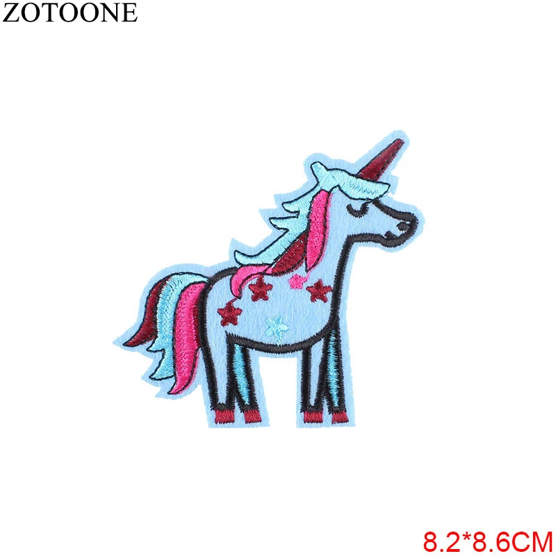 ZOTOONE нашивки в форме единорога красочные наклейки Diy железа на одежду