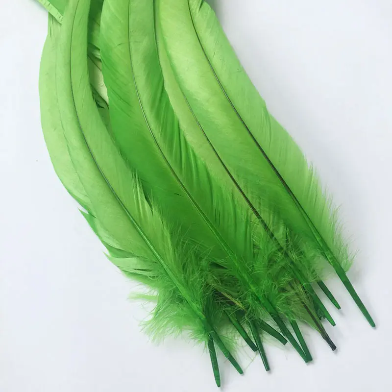 100PCS 30-35CM Natural Rooster tail Feathers For Decoration Craft