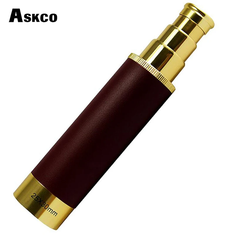 Askco HD 25X30 القراصنة أحادي المهنية الليلية أحادي تلسكوب فلكي العدسة المنظار مع حقيبة جلدية مجانية