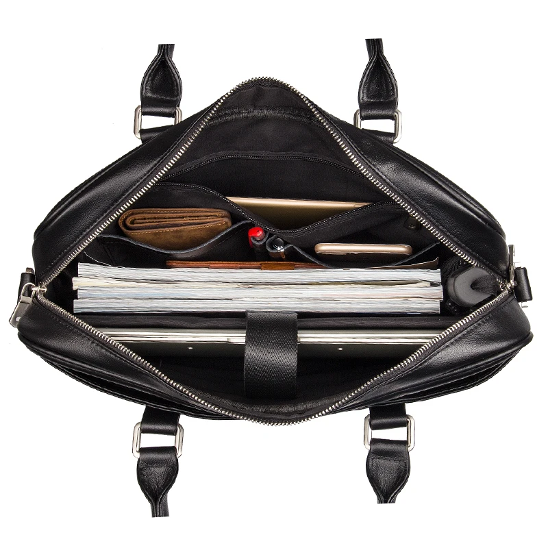 J.M.D пояса из натуральной кожи сумка для ноутбука с ручкой сверху для мужчин Кожаная Buisness 7349A