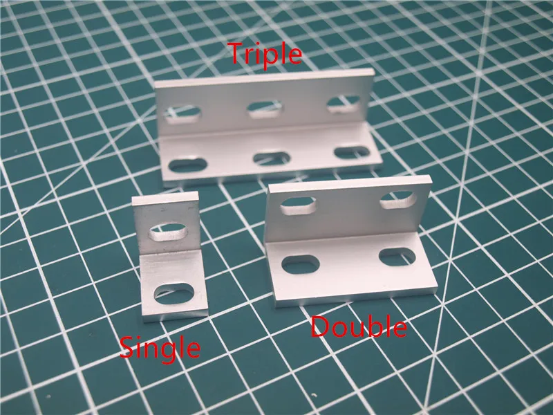 1 шт. V-slot одиночный/двойной/тройной алюминиевый L кронштейн для openbuilds CNC мельница 3D принтер DIY части