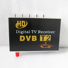 Krando цифровой автомобильный тв-тюнер HD 1080 P DVB-T2 с одной антенной автомобиля тв приемник коробка