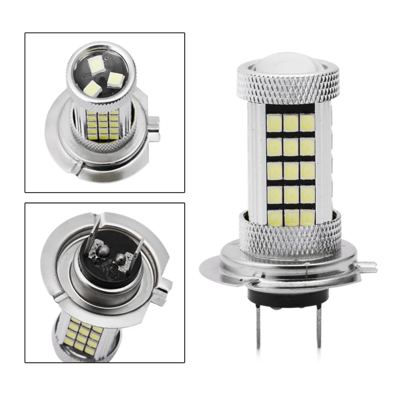 

DC 12V H7 2835 63 LED 6000K Car Projector Fog Driving Light Bulb White Car Light Source