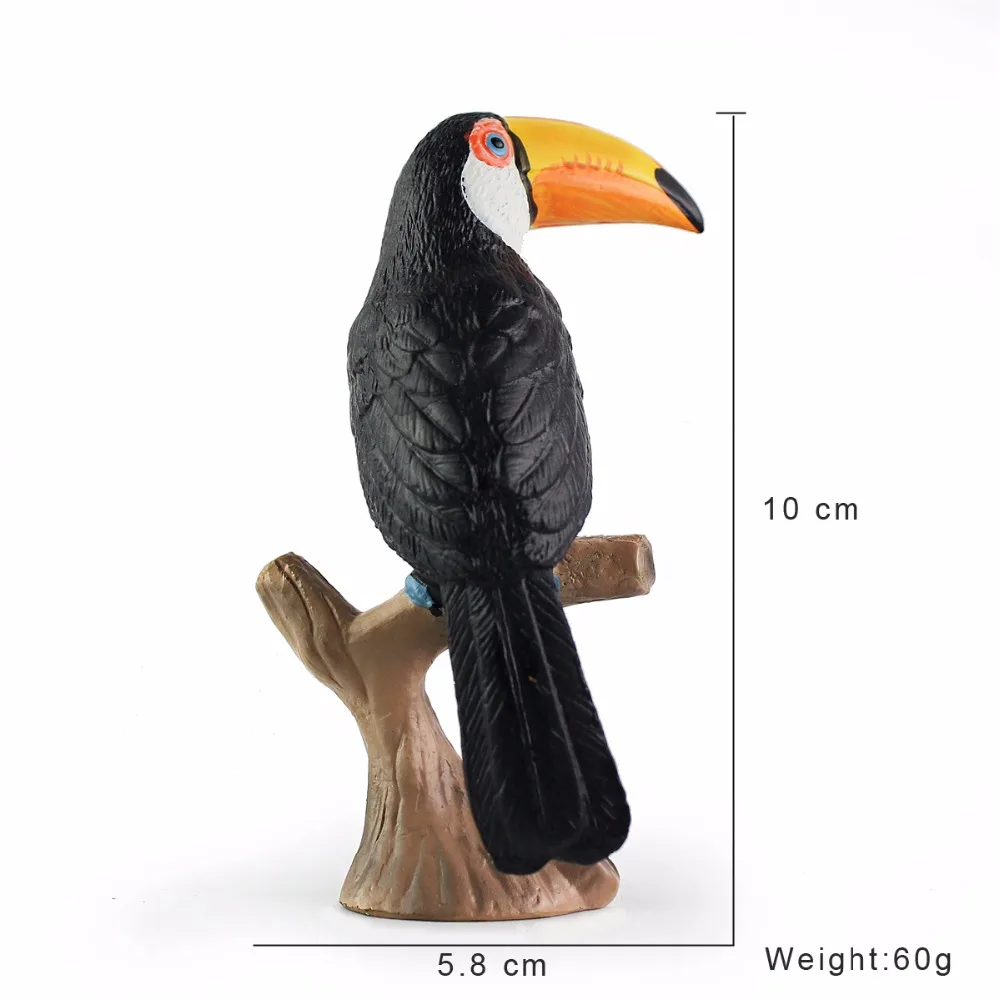 Высококачественные игрушечные фигурки Wiben Toco Toucan Birds Обучающие для мальчиков|action