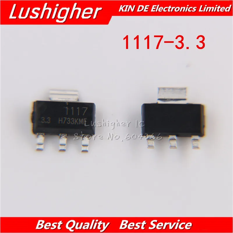 50PCS AMS1117 LM1117 5V 1A SOT-223 Voltage Regulator BESTQuality AS