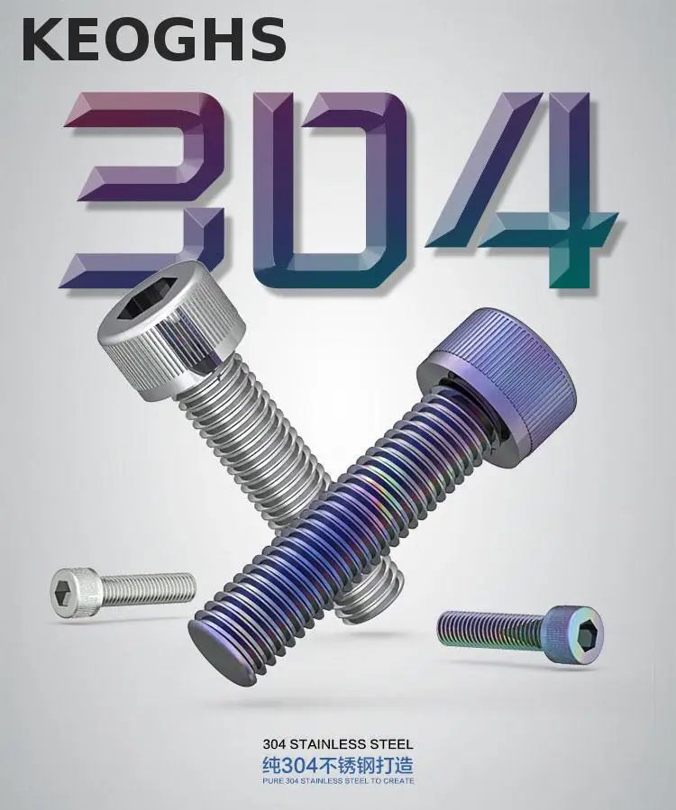 Keoghs Motocicleta Modificar 304 Parafusos de Aço Inoxidável M8 * 20mm m8*40mm Colorido 10 pcs Frete Grátis Para Honda Yamaha Kawasaki