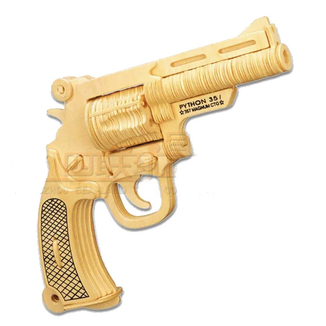 Buy 3D wooden firearms jigsaw puzzle wooden gun jigsaw