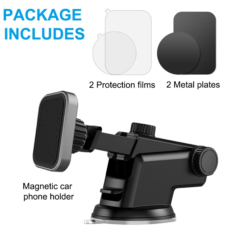 Универсальная Магнитная панель Univerola, крепление для телефона на ветровое стекло, регулируемый автомобильный держатель с сильной гелевая Подушка с липким слоем для iPhone XR
