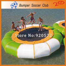 Free Shipping! Free Pump ! Sport Water Games Dia 3m Inflatable Water Jumping Trampoline/Inflatable Water Jumping Bed For Sale