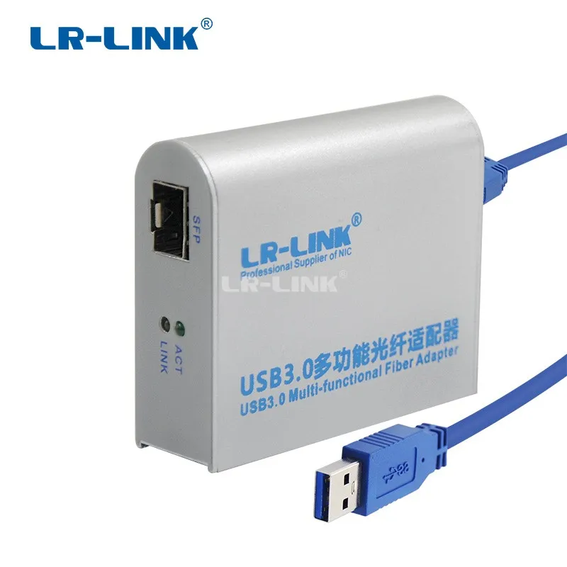 LR-LINK 3210PF-SFP USB 3.0 Gigabit Ethernet Adapter Lan Fiber Optical Network Card Network Controller Realtek RTL8153 LR-LINK 3210PF-SFP USB 3.0 Gigabit Ethernet Adapter Lan Fiber Optical Network Card Network Controller Realtek RTL8153