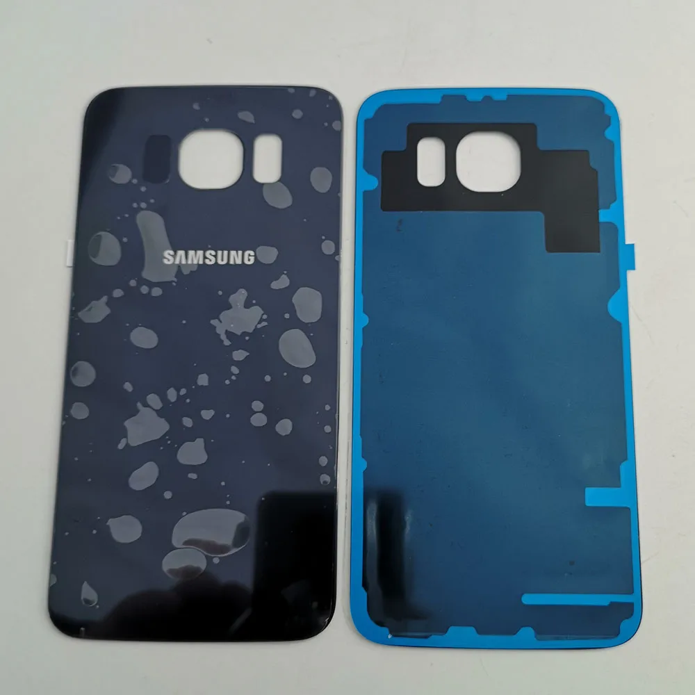 S6 Rear Housing Case For Samsung Galaxy S6 G920 G920F SM-G920F G9200 3D Glass Battery Back cover+ Adhesive Sticker