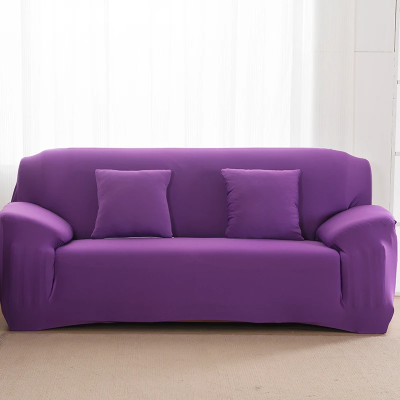 purple Эластичный диван-крышка для Гостиная универсальный чехол для дивана домашний секционные диванные покрывала стрейчевый спандекс диван ipad mini 1/2/3/4 местный - Цвет: purple