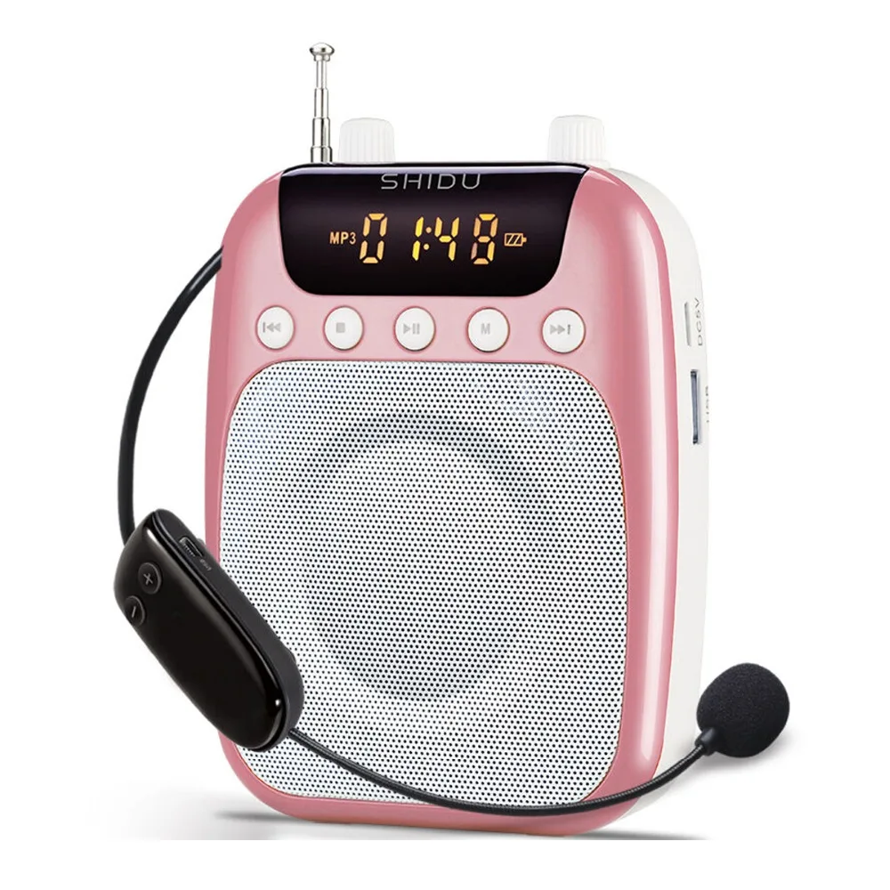 10W Rechargeable Wireless Portable Voice Amplifier UHF Mini Audio