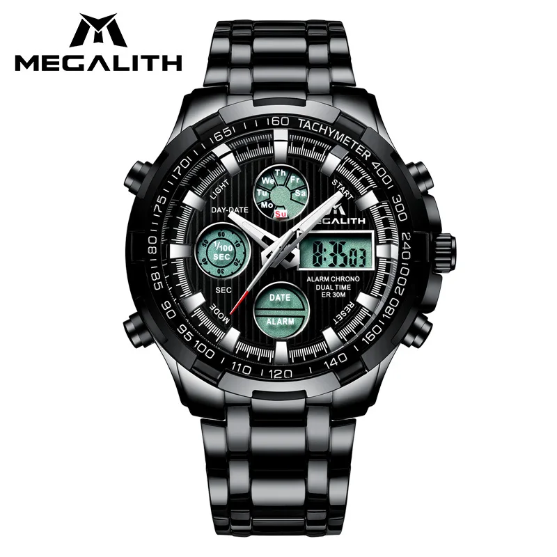 

Men's Sports Digital Watch MEGALITH Waterproof Chronograph Date Military Sports LED Watch For Men Relogio Clock Horloges Mannen