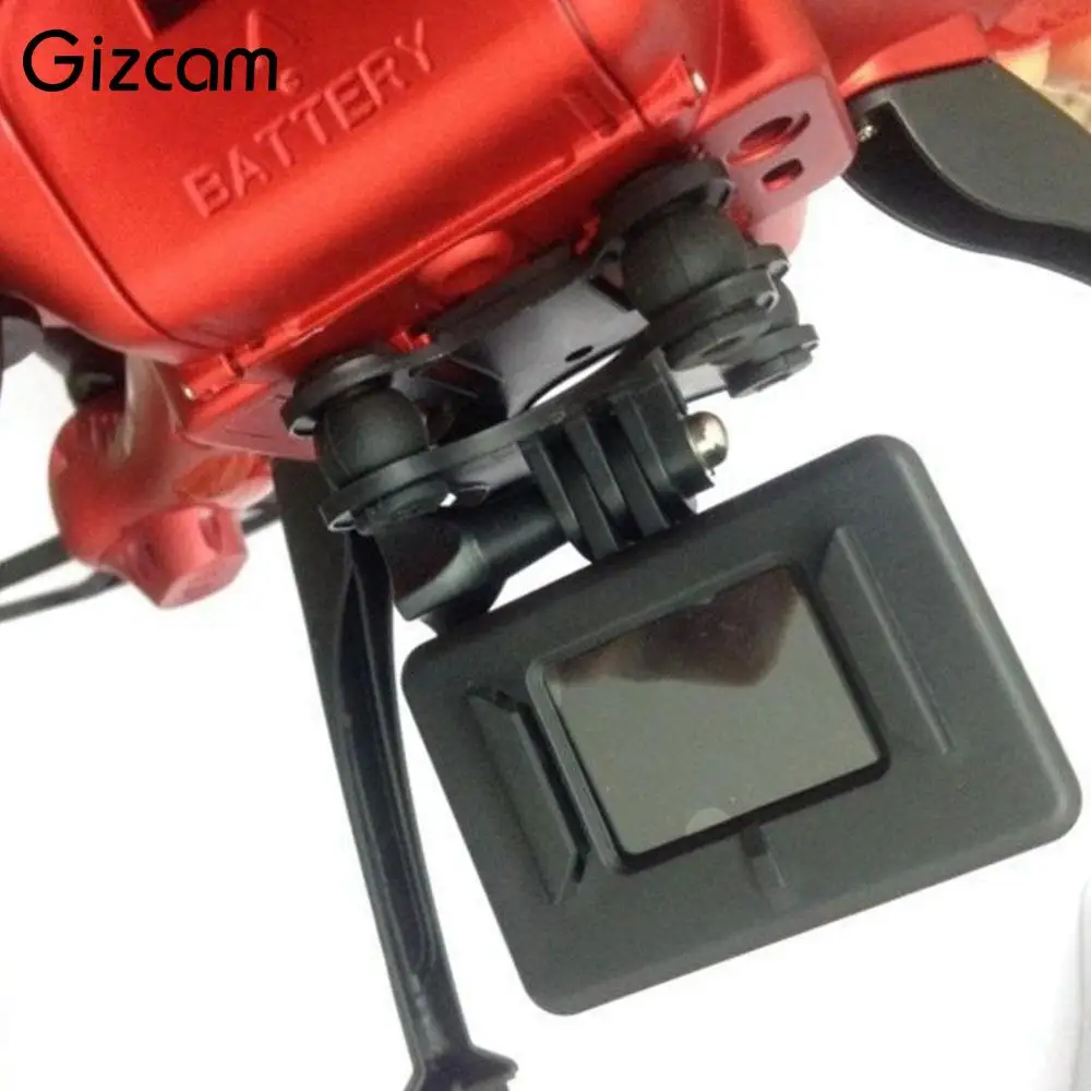 Gizcam Универсальный Gimbal W/Камера держатель для Syma X8C Квадрокоптер с дистанционным управлением Drone черный