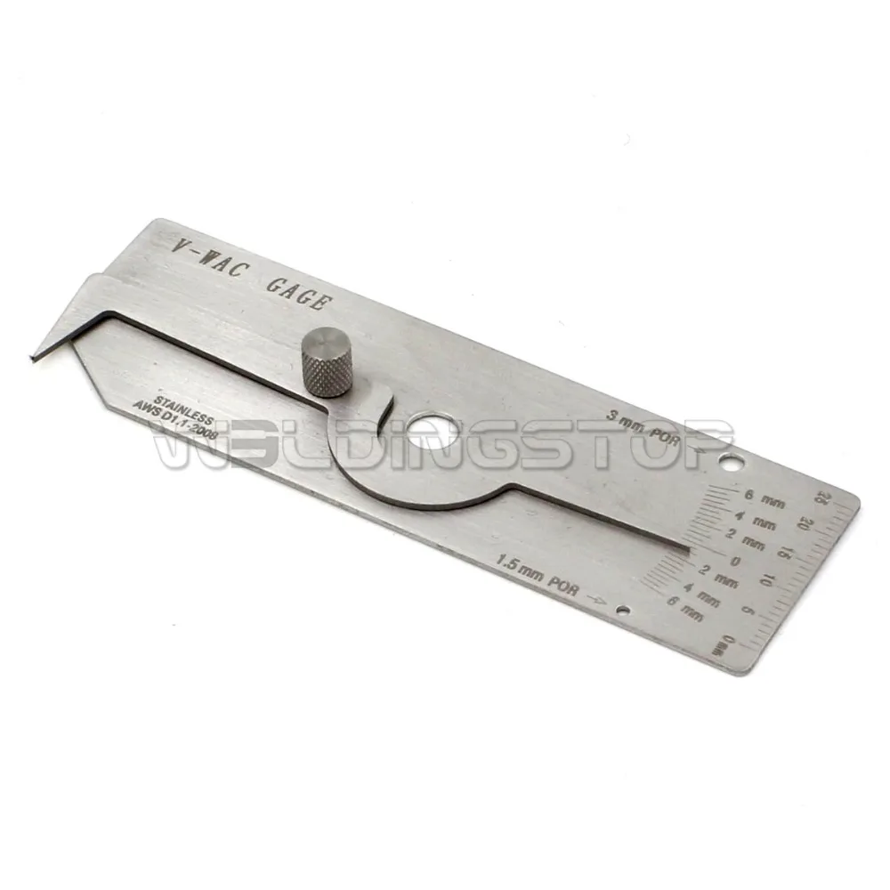 V Wac Gage METRIC Biting Edge Undercut Welding inspection Gauge seam ulnar rulerin Gauges from