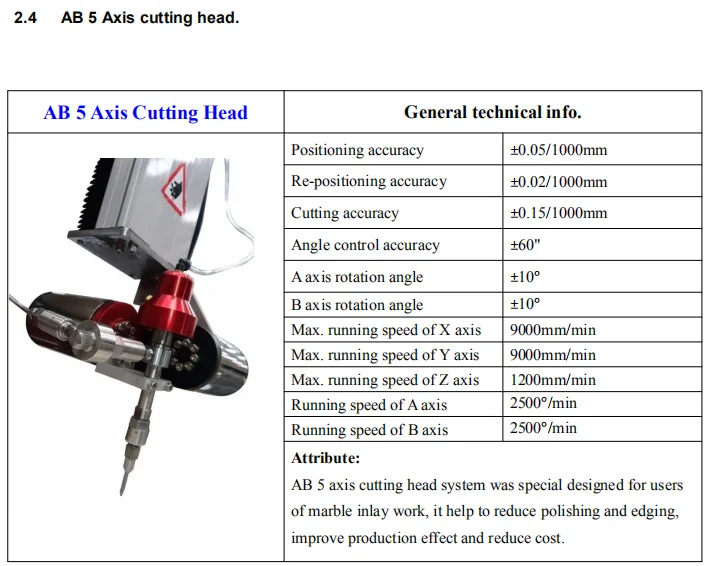 Станок с ЧПУ для гидроабразивной резки AB5axis, 45 градусов, Гидроабразивная режущая машина цена