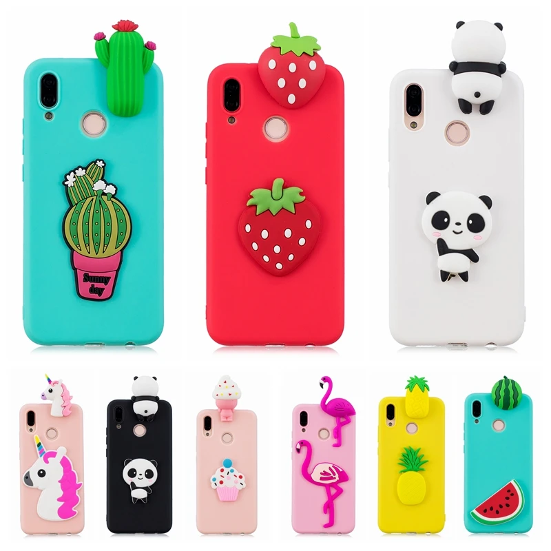 

Huawei P20 Lite Phone Case Cartoon Panda Cactus Candy Silicone Case Cover on for Funda Huawei P20 Pro P20Lite Nova 3E Case etui