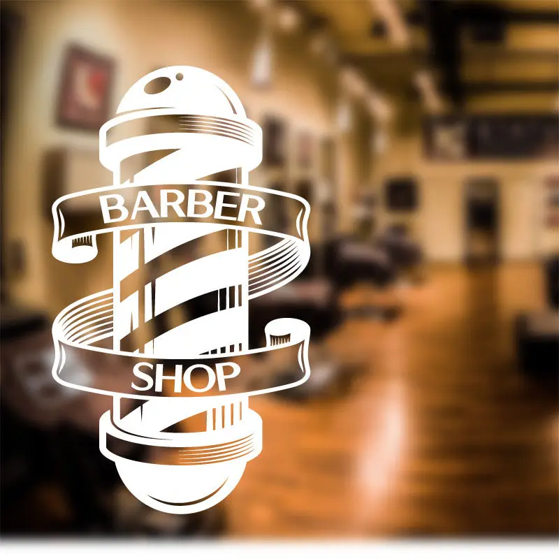 Man Barber Shop Sticker Name Chop Bread Decal Haircut Shavers Posters