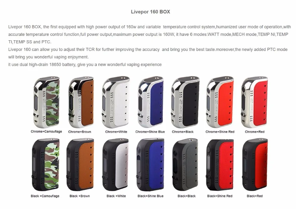 Yosta Livepor 160W TC Box MOD