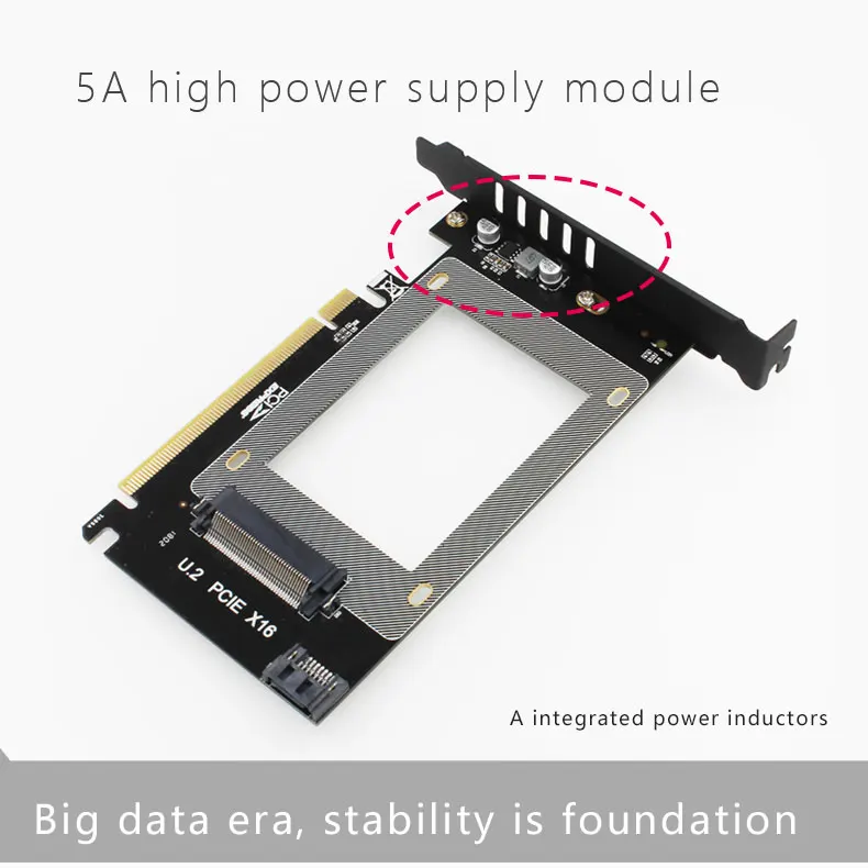 JEYI U2BOX+ U2X16 U.2 SFF-8639 адаптер PCIe U2 2,5 'SSD PCI-E X4 X16 intel PCIe3.0 PCI-E3.0 GEN3 M-KEY b-ключ карта AHCI Dual power