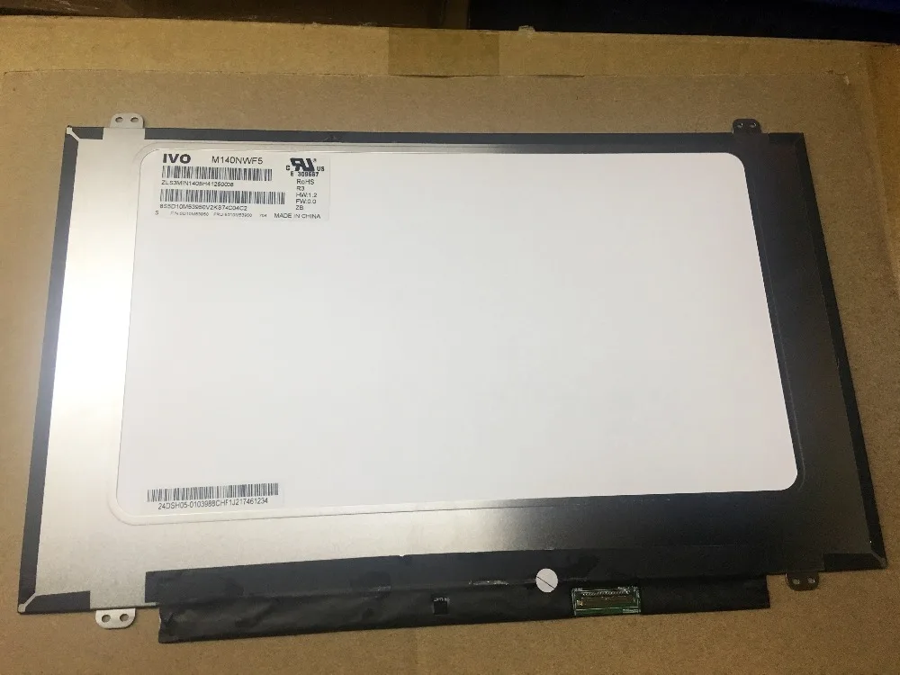 

LED Screen FRU 5D10M53950 Matrix for Laptop 14.0" FHD 1920X1080 Matte 30Pin LCD Display Replacement