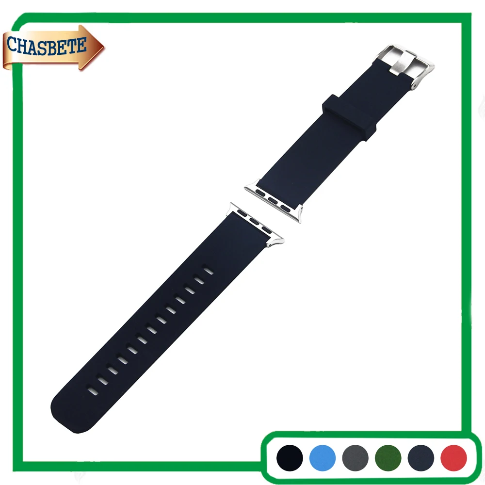 Силиконовый резиновый ремешок для часов 38 мм 42 iWatch Apple Watch / Sport Edittion Ремешок петля