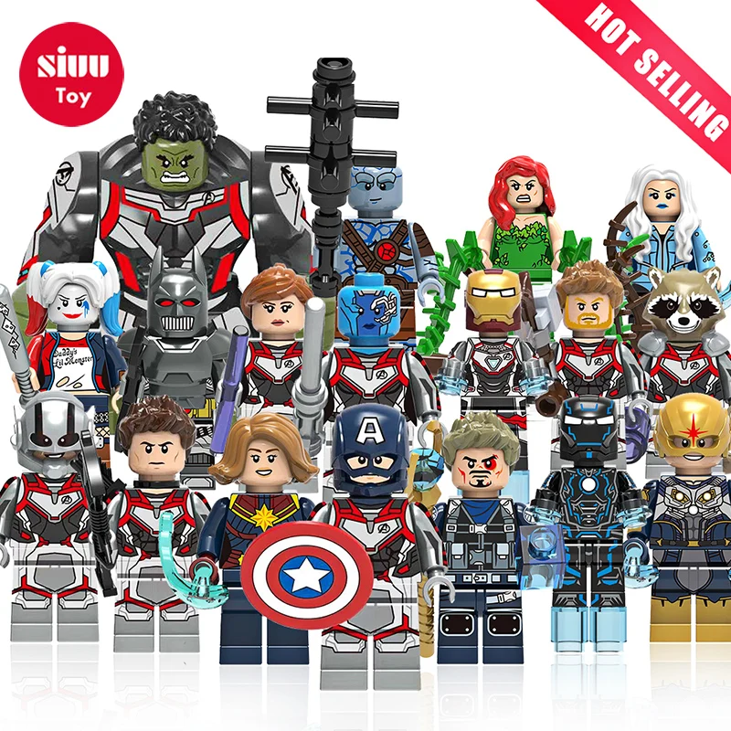 

Single Sale Building Blocks Marvels Avengers 4 End Game Space Suit With Micro Figures Tony Stark Thor Hawkeye Hulk legoily Toys