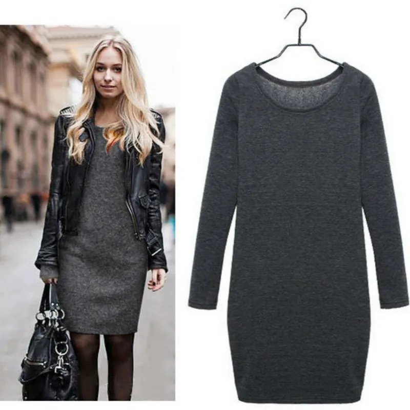 

Maternity Dresses Vestido Wear 2018 Autumn And Winter Solid Color Plus Velvet Dress New Fashion Long Sleeves Pregnant Dress