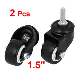 

uxcell 2Pcs Office Chair Roller Swivel Caster 8mm Thread Wheel 1.5Inch Dia for Home or Office Chairs Hot Sale