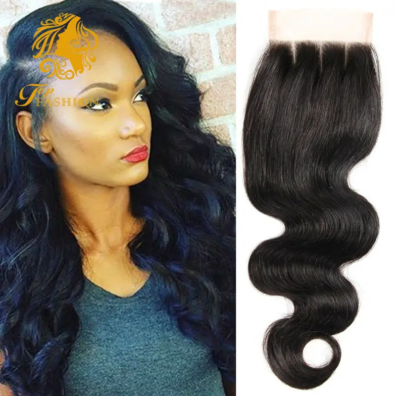 

Malaysian Virgin Hair Lace Closure Body Wave Free/Middle/Three Part Human Hair With Closure Natural Black Body Wave Hair Closure