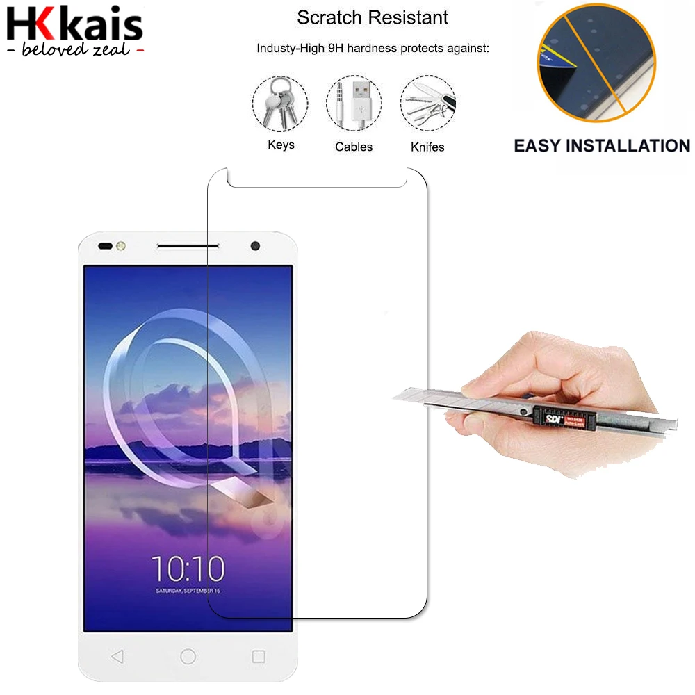Защитное стекло HKKAIS из закаленного стекла для Alcatel U5 HD 5047|Защитные стёкла и