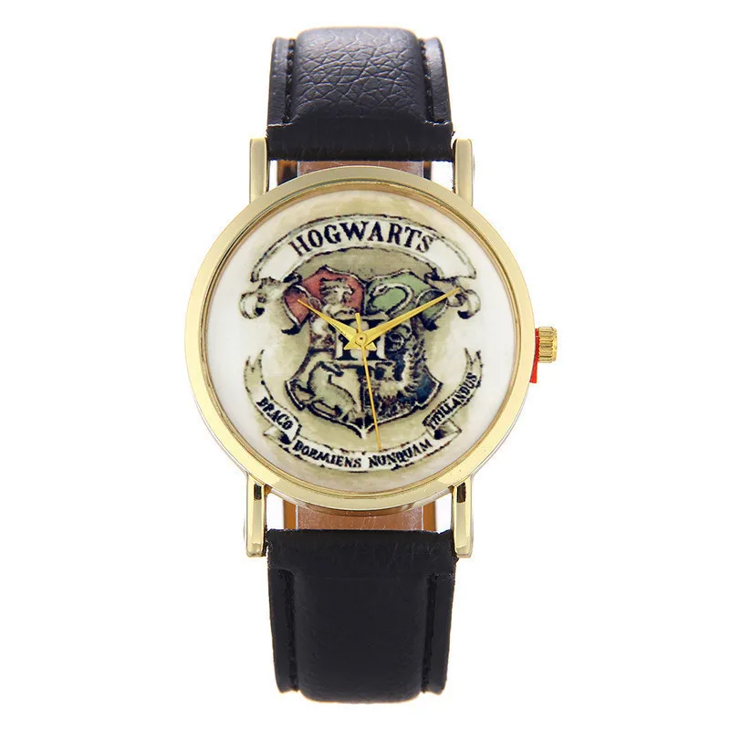 Relogio masculino Горячие Хогвартс Волшебные школьные часы модные наручные часы Детские кварцевые часы - Цвет: Black