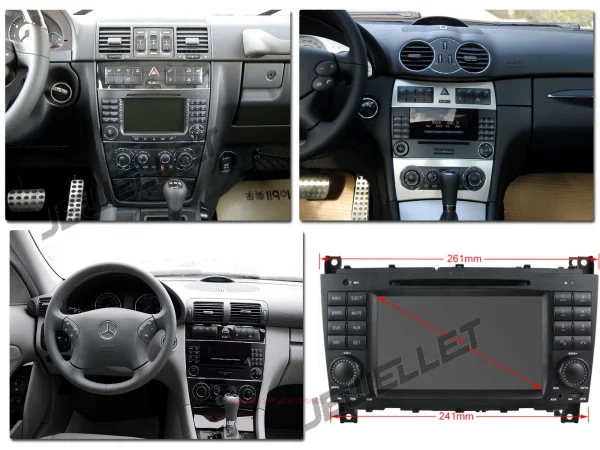 Cheap 8" Octa Core Android 9.0 Car GPS radio Navigation for Benz C-class W203 CLK class W209 with 4G/Wifi DVR OBD 1080P 0