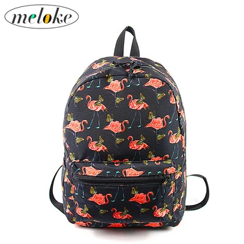 

fashion preppy style women Flamingo printing backpacks for teenage girls travel backpack shoulder bag cute school bags M201