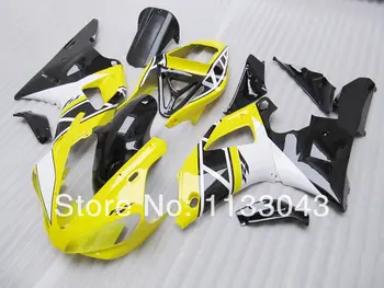 

7Gifts+ Yellow black White fairing kit for YAMAHA YZF R1 98 99 YZF-R1 98-99 YZF1000 R1 98 99 YZF R1 1998 1999 fairing parts #99S