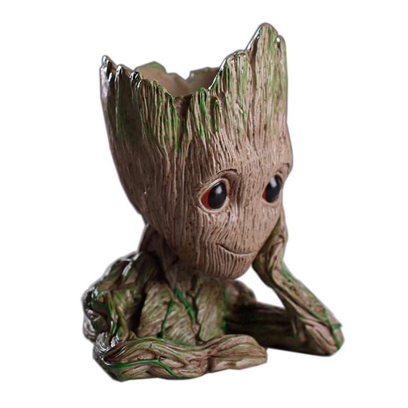 

Tree Man Baby Anime Action Figure Dolls Penholder Grunt Guardians of The Galaxy 2 Model Hero pen pot and flower pot Toys