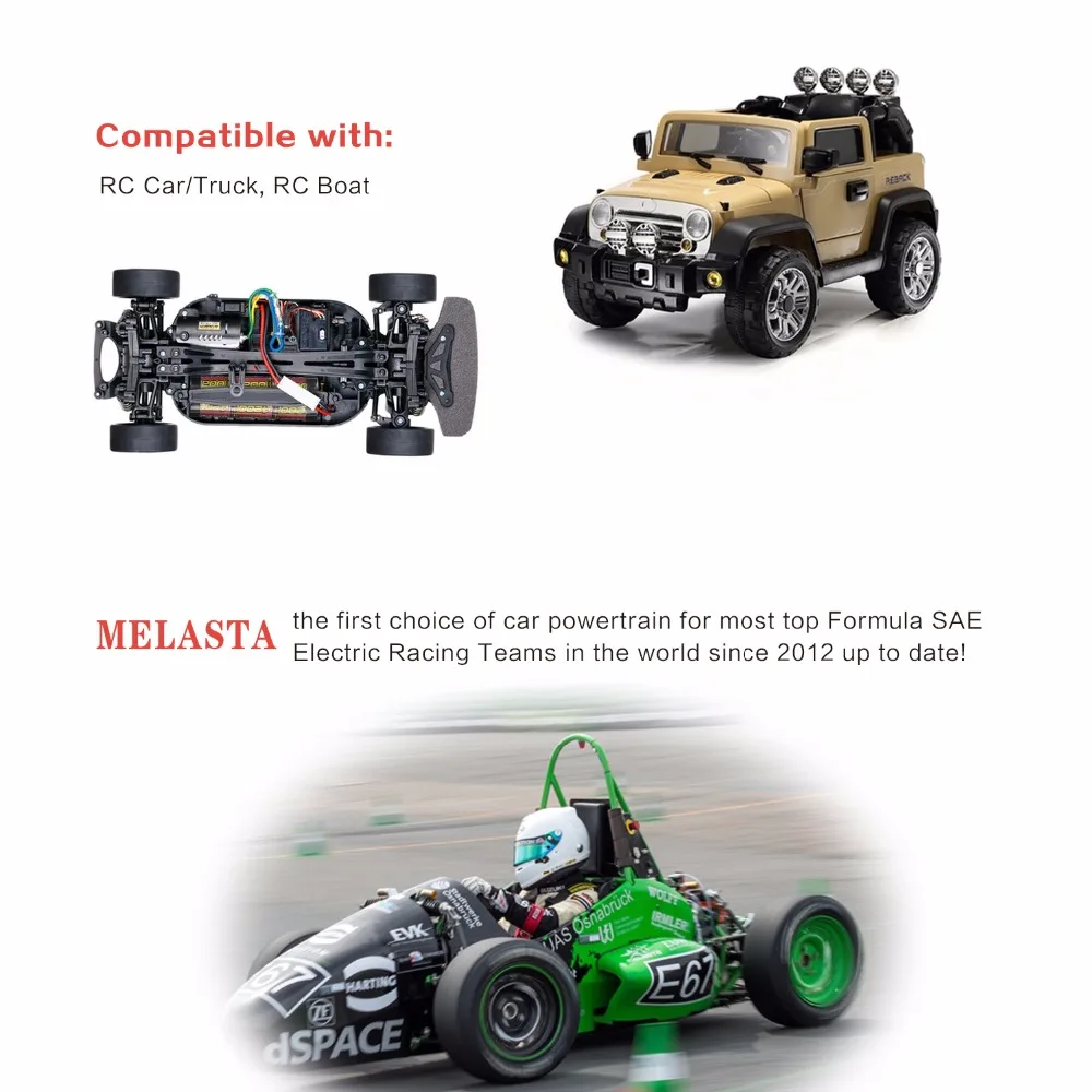 MELASTA 7.2V 5000mAh NiMH Rechargeable RC toy Battery with Tamiya Discharge Connector for RC Racing Cars Boat Aircraft