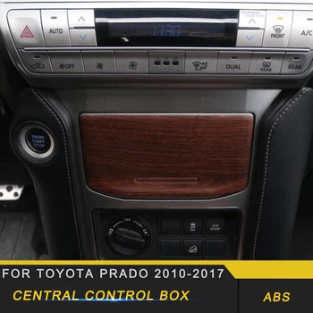 

For Toyota Prado 2018 Car Styling Central Control Storage Organizing Box Panel Cover Frame Sticker Interior Accessories
