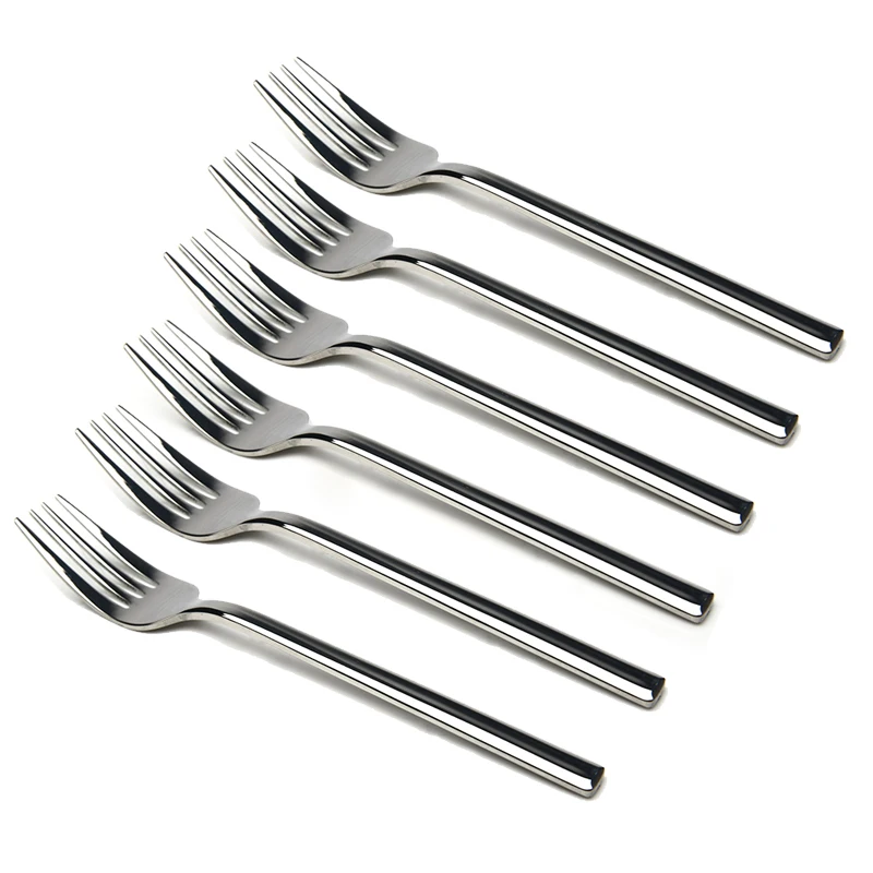 Elegant Life 6-Piece Handle Ceramic Stainless Steel Cutlery Forks Set Dinner Forks Set 8.3 Inches