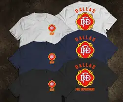 Даллас пожарный отдел редкий Пожарный Логотип Футболка harajuku хип-хоп смешные футболки
