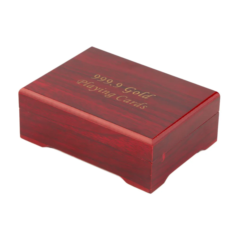 Euro Pattern Playing Cards 24k Gold Plated Full Poker Deck Pure With Box Christmas Gift free shipping